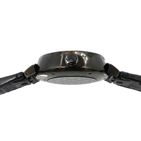 Louis Vuitton Tambour GM QA157Z Men's Watch 12P Diamond Quartz - Picture 6 of 8